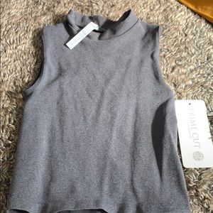 Gray crop top new with tags